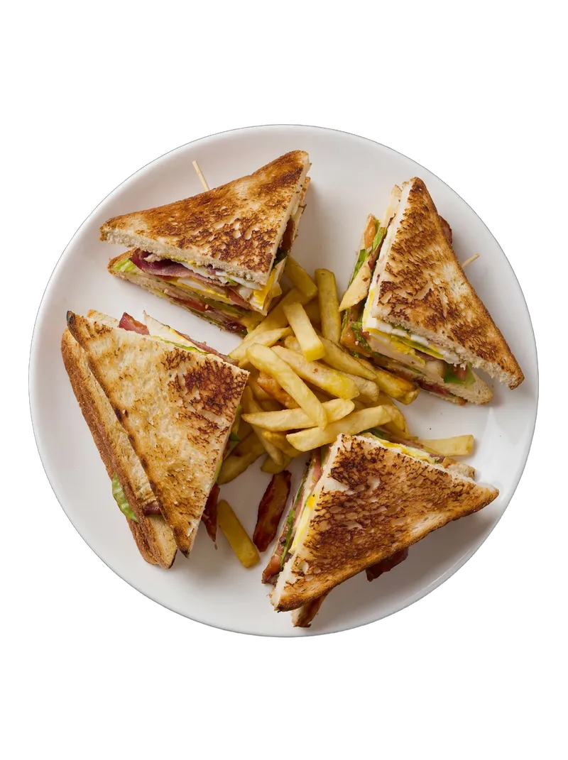 Club Sandwich with Fries