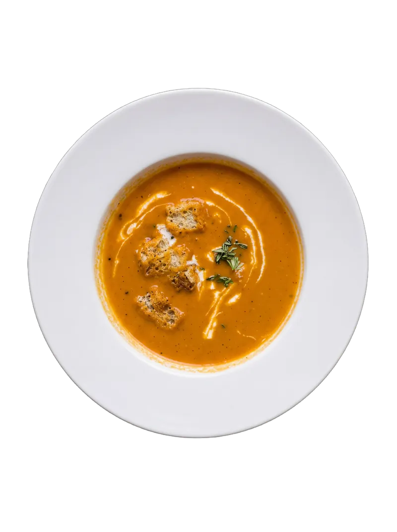 Tomato Soup with Croutons